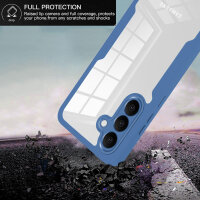360° Grad Hülle für Samsung Galaxy S26+ vollschutz mit Integriertem Displayschutz Blau