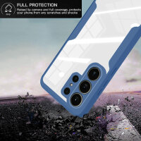 360° Grad Hülle für Samsung Galaxy S26 Ultra vollschutz mit Integriertem Displayschutz Blau