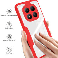 360° Grad Hülle für Xiaomi Redmi Note 15 Pro 5G vollschutz Integriertem Displayschutz in Rot
