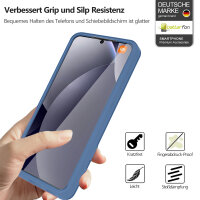 360° Grad Hülle für Xiaomi Redmi Note 15 Pro 5G vollschutz Integriertem Displayschutz in Blau