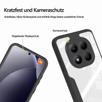 360° Grad Hülle für Xiaomi Redmi Note 15 Pro 4G vollschutz Integriertem Displayschutz in Schwarz