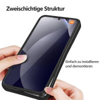 360° Grad Hülle für Xiaomi Redmi Note 15 Pro+ vollschutz Integriertem Displayschutz in Schwarz