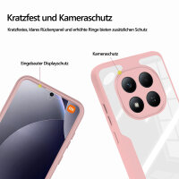 360° Grad Hülle für Xiaomi Redmi Note 15 Pro+ vollschutz Integriertem Displayschutz in Rosa