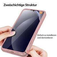 360° Grad Hülle für Xiaomi Redmi Note 15 Pro+ vollschutz Integriertem Displayschutz in Rosa