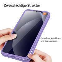 360° Grad Hülle für Xiaomi Redmi Note 15 Pro+ vollschutz Integriertem Displayschutz in Lila