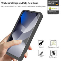 360° Grad Hülle für Xiaomi Redmi Note 15 4G vollschutz Integriertem Displayschutz in Schwarz