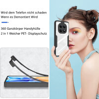 360° Grad Hülle für Xiaomi Redmi Note 15 4G vollschutz Integriertem Displayschutz in Schwarz