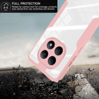 360° Grad Hülle für Xiaomi Redmi Note 15 4G vollschutz Integriertem Displayschutz in Rosa