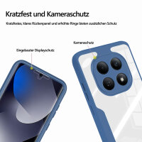 360° Grad Hülle für Xiaomi Redmi Note 15 4G vollschutz Integriertem Displayschutz in Blau