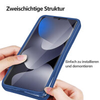 360° Grad Hülle für Xiaomi Redmi Note 15 4G vollschutz Integriertem Displayschutz in Blau