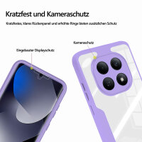 360° Grad Hülle für Xiaomi Redmi Note 15 5G / Poco M8 5G vollschutz Integriertem Displayschutz in Lila