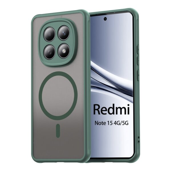 betterfon Matt Case für Xiaomi Redmi Note 15 (4G / 5G) / Poco M8 5G, Handyhülle, Schutzhülle, Kratzfest, Matt- Grün