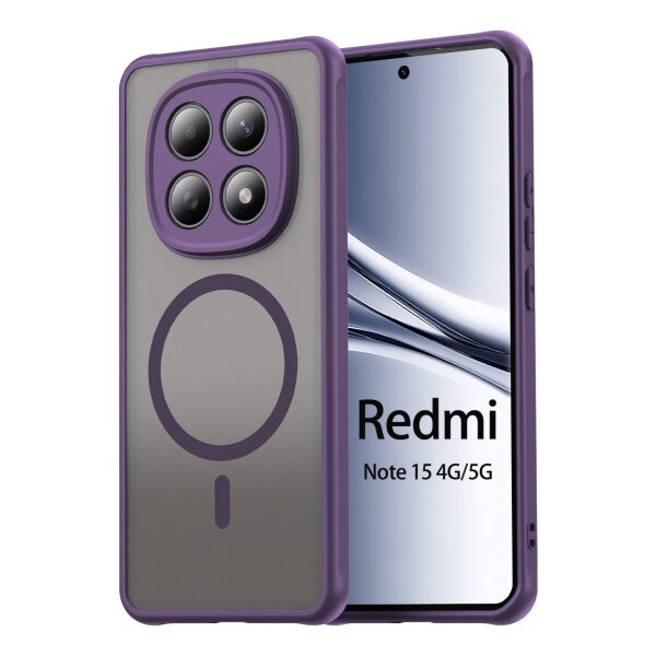 betterfon Matt Case für Xiaomi Redmi Note 15 (4G / 5G) / Poco M8 5G, Handyhülle, Schutzhülle, Kratzfest, Matt- Lila