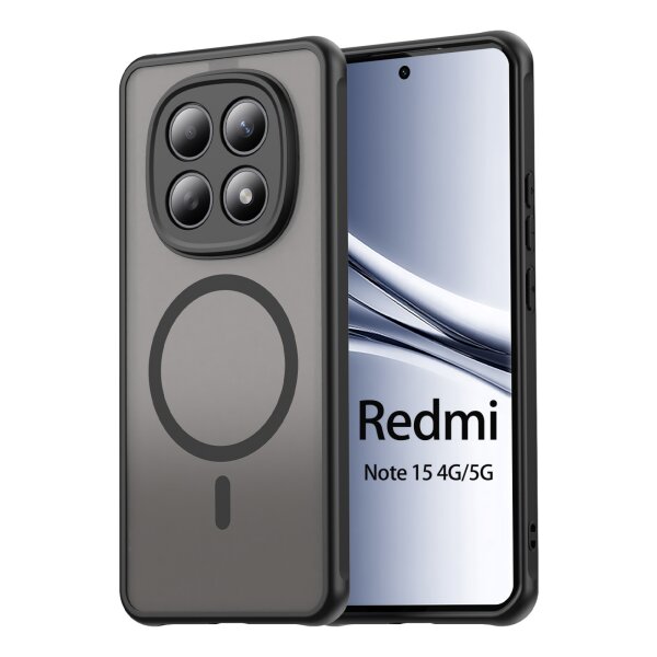 betterfon Matt Case für Xiaomi Redmi Note 15 (4G / 5G) / Poco M8 5G, Handyhülle, Schutzhülle, Kratzfest, Matt- Schwarz