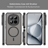 betterfon Matt Case für Xiaomi Redmi Note 15 Pro+ 5G / Poco M8 Pro 5G, Handyhülle, Schutzhülle, Kratzfest, Matt- Schwarz