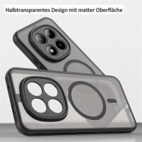 betterfon Matt Case für Xiaomi Redmi Note 15 Pro+ 5G / Poco M8 Pro 5G, Handyhülle, Schutzhülle, Kratzfest, Matt- Schwarz