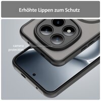 betterfon Matt Case für Xiaomi Redmi Note 15 Pro+ 5G / Poco M8 Pro 5G, Handyhülle, Schutzhülle, Kratzfest, Matt- Schwarz
