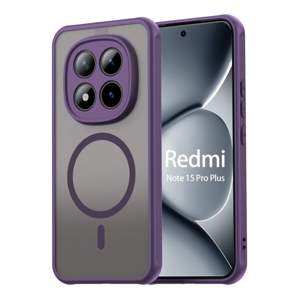 betterfon Matt Case für Xiaomi Redmi Note 15 Pro+ 5G / Poco M8 Pro 5G, Handyhülle, Schutzhülle, Kratzfest, Matt- Lila