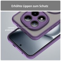 betterfon Matt Case für Xiaomi Redmi Note 15 Pro+ 5G / Poco M8 Pro 5G, Handyhülle, Schutzhülle, Kratzfest, Matt- Lila