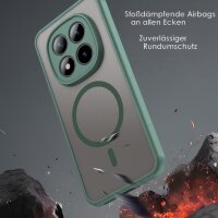 betterfon Matt Case für Xiaomi Redmi Note 15 Pro+ 5G / Poco M8 Pro 5G, Handyhülle, Schutzhülle, Kratzfest, Matt- Grün