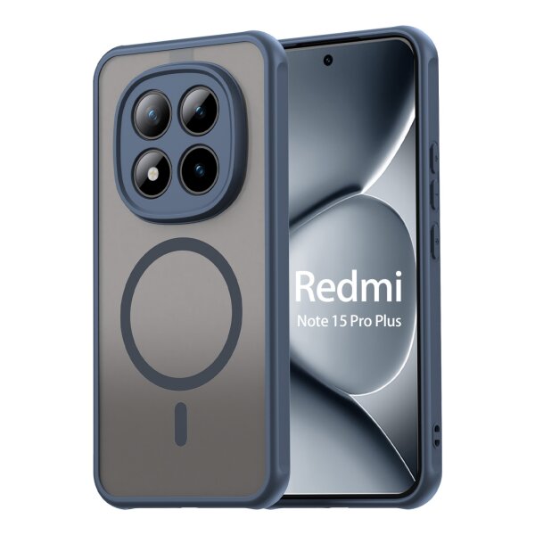 betterfon Matt Case für Xiaomi Redmi Note 15 Pro+ 5G / Poco M8 Pro 5G, Handyhülle, Schutzhülle, Kratzfest, Matt- Blau