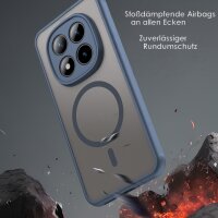 betterfon Matt Case für Xiaomi Redmi Note 15 Pro+ 5G / Poco M8 Pro 5G, Handyhülle, Schutzhülle, Kratzfest, Matt- Blau