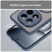 betterfon Matt Case für Xiaomi Redmi Note 15 Pro+ 5G / Poco M8 Pro 5G, Handyhülle, Schutzhülle, Kratzfest, Matt- Blau