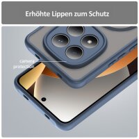 betterfon Matt Case für Xiaomi Redmi Note 15 Pro 4G, Handyhülle, Schutzhülle, Kratzfest, Matt- Blau