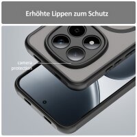 betterfon Matt Case für Xiaomi Redmi Note 15 Pro 5G, Handyhülle, Schutzhülle, Kratzfest, Matt-  Schwarz