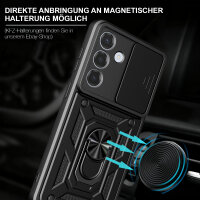 Outdoor Panzer Hülle für Samsung Galaxy S26 mit Kameraschutz Ringhalter Blau