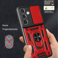 Outdoor Panzer Hülle für Samsung Galaxy S26 mit Kameraschutz Ringhalter Rot
