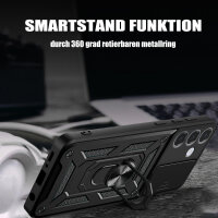 Outdoor Panzer Hülle für Samsung Galaxy S26 mit Kameraschutz Ringhalter Schwarz