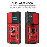 Outdoor Panzer Hülle für Samsung Galaxy S26+ mit Kameraschutz Ringhalter Rot