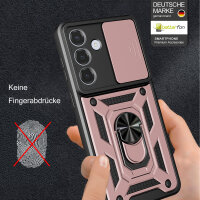 Outdoor Panzer Hülle für Samsung Galaxy S26+ mit Kameraschutz Ringhalter Rosegold