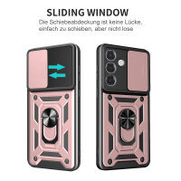 Outdoor Panzer Hülle für Samsung Galaxy S26+ mit Kameraschutz Ringhalter Rosegold