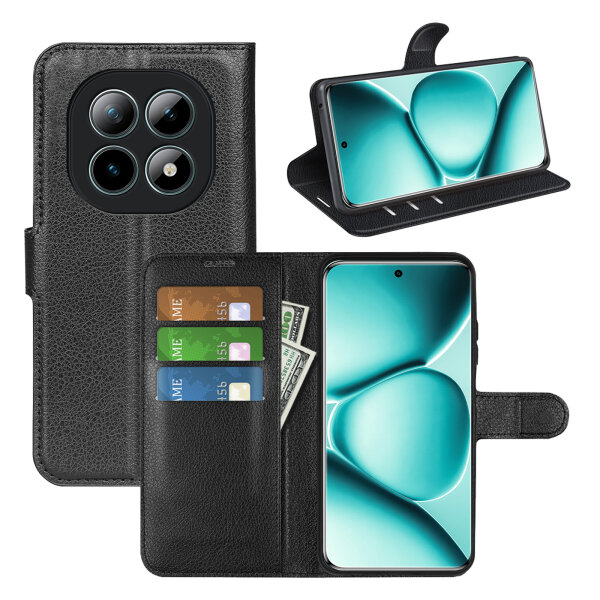 Wallet Case Klapphülle für Xiaomi Redmi Note 15 Pro+ in Schwarz