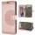 Hülle für Samsung Galaxy S26 5G Wallet Case Kartenfächern & Standfunktion in Mandala Rosegold