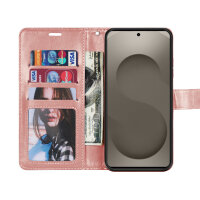 Hülle für Samsung Galaxy S26+ Wallet Case Kartenfächern & Standfunktion in Mandala Rosegold