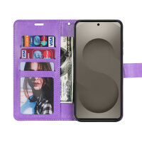 Hülle für Samsung Galaxy S26+ Wallet Case Kartenfächern & Standfunktion in Mandala Lila