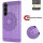 Hülle für Samsung Galaxy S26+ Wallet Case Kartenfächern & Standfunktion in Mandala Lila