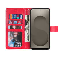 Hülle für Samsung Galaxy S26 Ultra Wallet Case Kartenfächern & Standfunktion in Mandala Rot