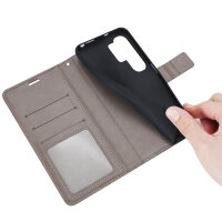 Hülle für Samsung Galaxy S26 Ultra Wallet Case Kartenfächern & Standfunktion in Mandala Grau