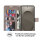 Hülle für Samsung Galaxy S26 Ultra Wallet Case Kartenfächern & Standfunktion in Mandala Grau