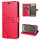 Hülle für Samsung Galaxy S26 Ultra Wallet Case Kartenfächern & Standfunktion in Blume Rot