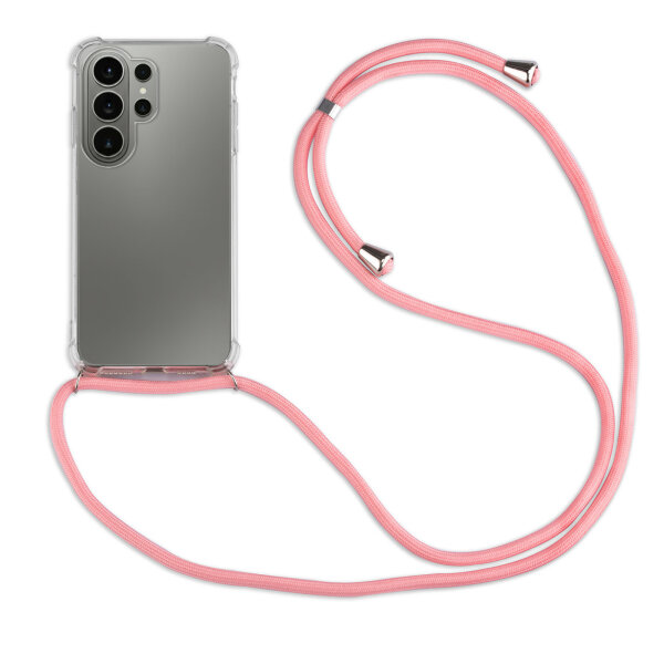 Handykette für Samsung Galaxy S26 Ultra Handyhülle mit Band in Rosa