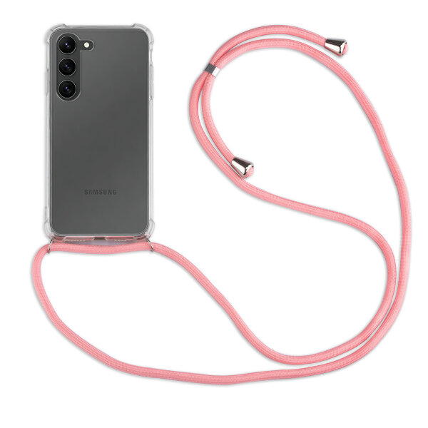 Handykette für Samsung Galaxy S26+ Handyhülle mit Band in Rosa