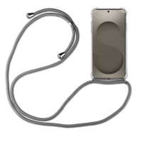 Handykette für Samsung Galaxy S26+ Handyhülle mit Band in Grau