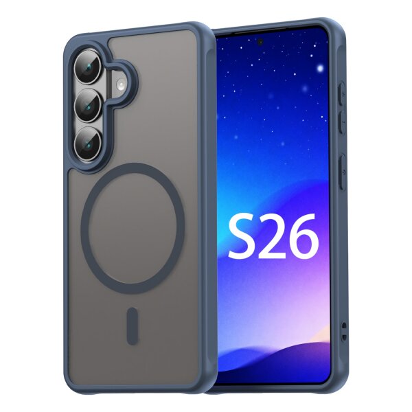 Handyhülle für Samsung Galaxy S26 Magnet Case Schutzhülle Kratzfest in Blau