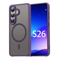 Handyhülle für Samsung Galaxy S26 Magnet Case Schutzhülle Kratzfest in Lila