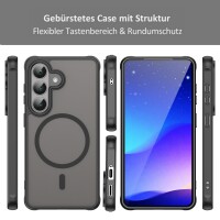 Handyhülle für Samsung Galaxy S26 Magnet Case Schutzhülle Kratzfest in Schwarz